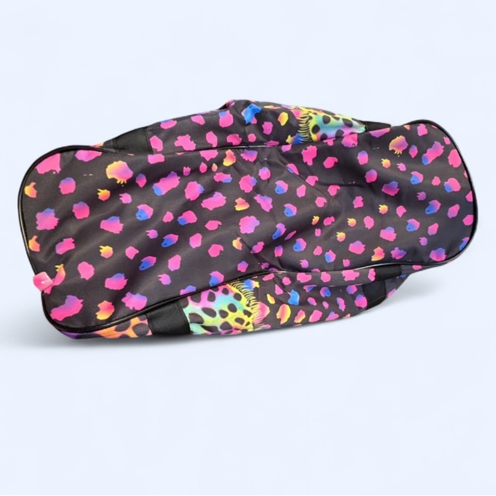 Colorful Rainbow 🌈 Leopard 🐾 Print Tote Bag Y2K 90’s Inspired Duffel Bag - NEW - Picture 4 of 8